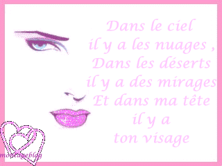 et toi que voie tu dans ta tete ?Et dans ton coeur...