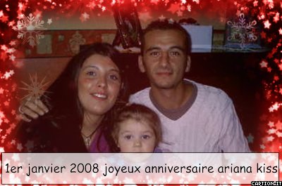 bonne anniversaire ariana 2ans déja ça passe super vite